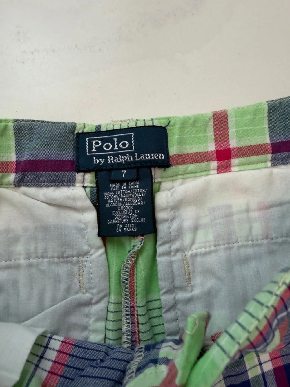 Polo Ralph Lauren classic plaid